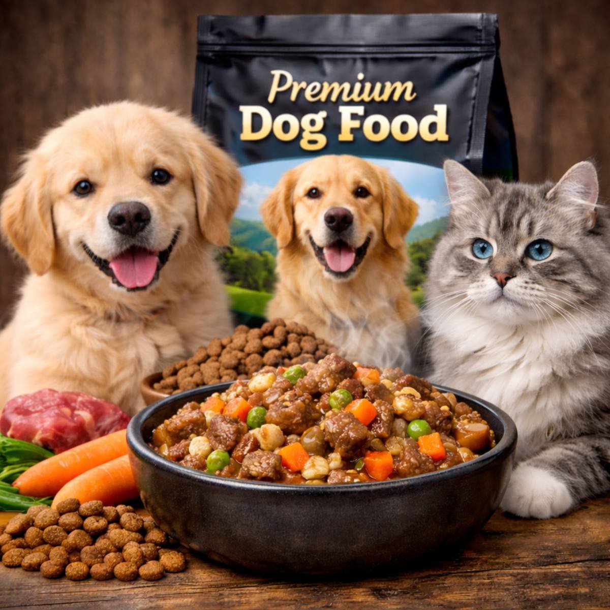 Pet food bowl